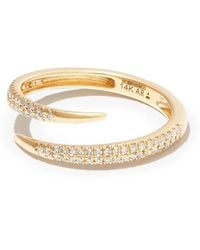 Adina Reyter - 14kt Yellow Gold Thorn Diamond Wrap Ring - Lyst
