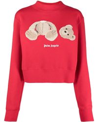 Palm Angels - Felpa Con Stampa - Lyst