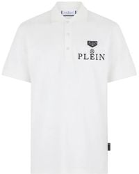 Philipp Plein - Logo-Embroidery Polo T-Shirt - Lyst