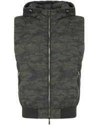 Moorer - Hooded Zip Gilet - Lyst