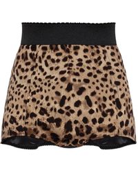 Dolce & Gabbana - Leopard-Print Shorts - Lyst
