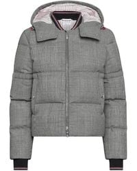 Thom Browne - Chaqueta Con Motivo Y Capucha - Lyst