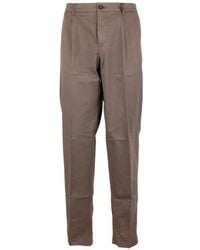 Peserico - Pleated Straight-Leg Trousers - Lyst