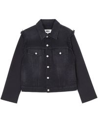 MM6 by Maison Margiela - Denim Jacket - Lyst