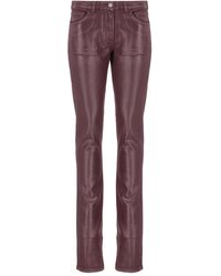 Laneus - Metallic-Effect Trousers - Lyst