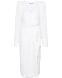 ROTATE BIRGER CHRISTENSEN - Sequined Midi Wrap Dress - Lyst