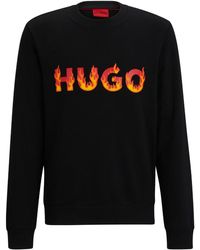 HUGO - Sweat à logo imprimé - Lyst