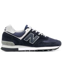 New Balance - 576 Logo-Patch Leather Sneakers - Lyst