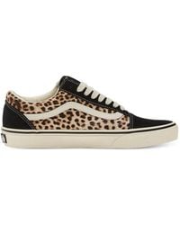 Vans - Old Skool Leopard-Print Sneakers - Lyst