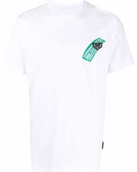 Philipp Plein - Geruit T-Shirt Met Ronde Hals - Lyst