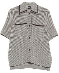 BOSS - Camisa Texturizada De Manga Corta - Lyst