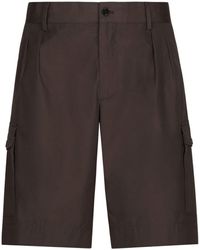 Dolce & Gabbana - Straight-leg Cotton Cargo Shorts - Lyst