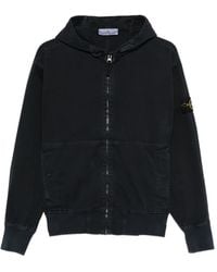 Stone Island - 6100068 Organic Panama Cotton 'Old' Effect Hooded Jacket - Lyst