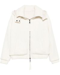 P.A.R.O.S.H. - Hooded Ribbed Knit Jacket - Lyst
