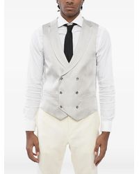 Corneliani - Jacquard-Fabric Double-Breasted Waistcoat - Lyst