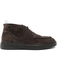 Officine Creative - Bottes En Daim À Lacets - Lyst