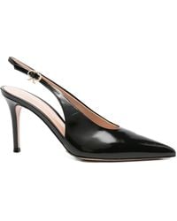 Gianvito Rossi - Slingback-Pumps mit spitzer Kappe 85mm - Lyst