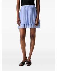 Haveone - Tiered Elasticated-Waist Mini Skirt - Lyst