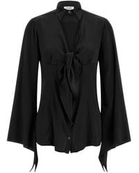 DI.LA3 PARI' - Chemise Nodo À Détail Noué - Lyst