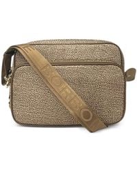 Borbonese - Mittelgroße Satchel-Tasche Mit Logo-Riemen - Lyst
