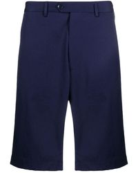 Etro Multi-pocket Knee Length Bermuda Shorts - Blue