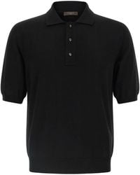 Zanone - Knit Short-Sleeve Polo Shirt - Lyst