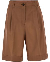 Herno - Pleated Bermuda Shorts - Lyst