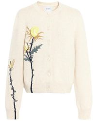 Barrie - Thistle-Motif Cashmere Cardigan - Lyst