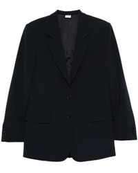 Aspesi - Long-Sleeve Buttoned Blazer - Lyst