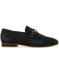 Gucci - Denim Loafer With Horsebit - Lyst