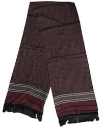 Dolce & Gabbana - Sciarpa A Pois Con Frange - Lyst
