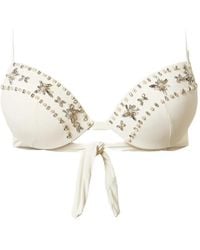Twinset - Top De Bikini Push-Up Con Apliques - Lyst