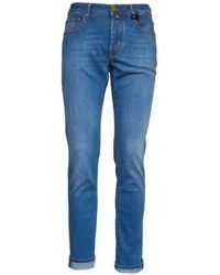 Jacob Cohen - Logo-Button Five-Pocket Jeans - Lyst