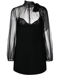 Valentino Garavani - Mini-jurk Met Doorzichtig Vlak - Lyst