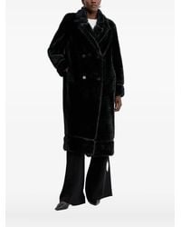 Twinset - Double-Breasted Faux-Fur Coat - Lyst