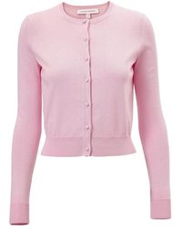 Carolina Herrera - Button-Up Cropped Cardigan - Lyst