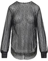 Alberta Ferretti - Top Van Mesh - Lyst