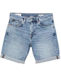 GANT - Rolled-Hem Denim Shorts - Lyst