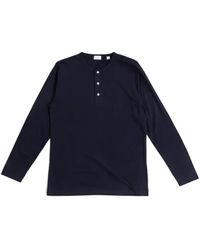 Handvaerk - Pj Long-Sleeve Henley T-Shirt - Lyst
