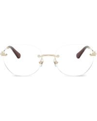 Swarovski - Round-Frame Glasses - Lyst