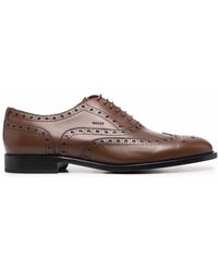 Bally Lace-up Leather Brogue Shoes - Brown