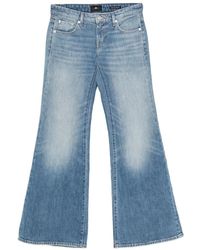 7 For All Mankind - Low-Rise Flared Jeans - Lyst