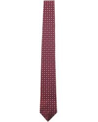 Kiton - Dotted-Pattern Silk Tie - Lyst