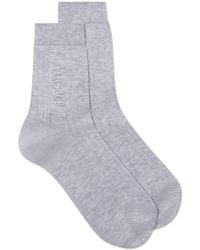 Versace - Ribbed Logo Socks - Lyst