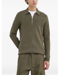 Samsøe & Samsøe - Zip-Up Collared Knitted Polo Shirt - Lyst
