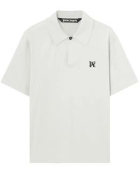 Palm Angels - Poloshirt Mit Monogramm-Stickerei - Lyst