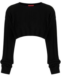 Cashmere In Love - Remy Ribbed-knit Cropped Jumper - Lyst