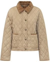 Burberry - Quilted Corduroy Jacket - Lyst