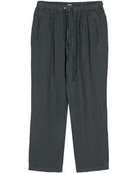 Massimo Alba - Linen Chambray Tapered Trousers - Lyst