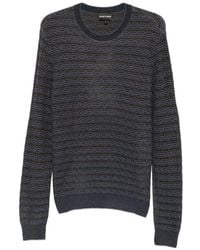 Emporio Armani - Signature Capsule Collection Jacquard Virgin-Wool Jumper - Lyst